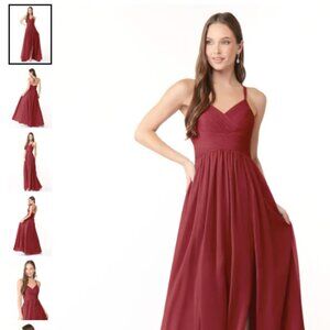 Azazie Jeanna Desert Rose Bridesmaids Dress